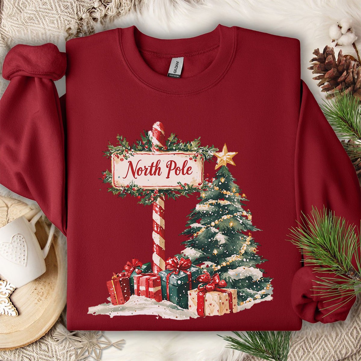 North Pole Christmas Sweatshirt