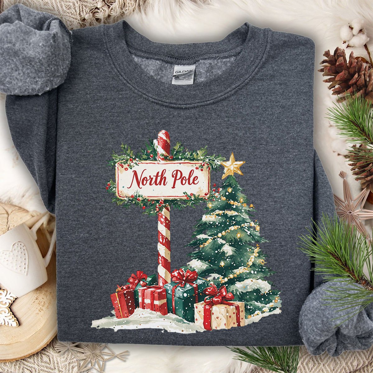 North Pole Christmas Sweatshirt