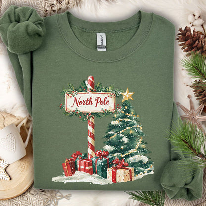 North Pole Christmas Sweatshirt