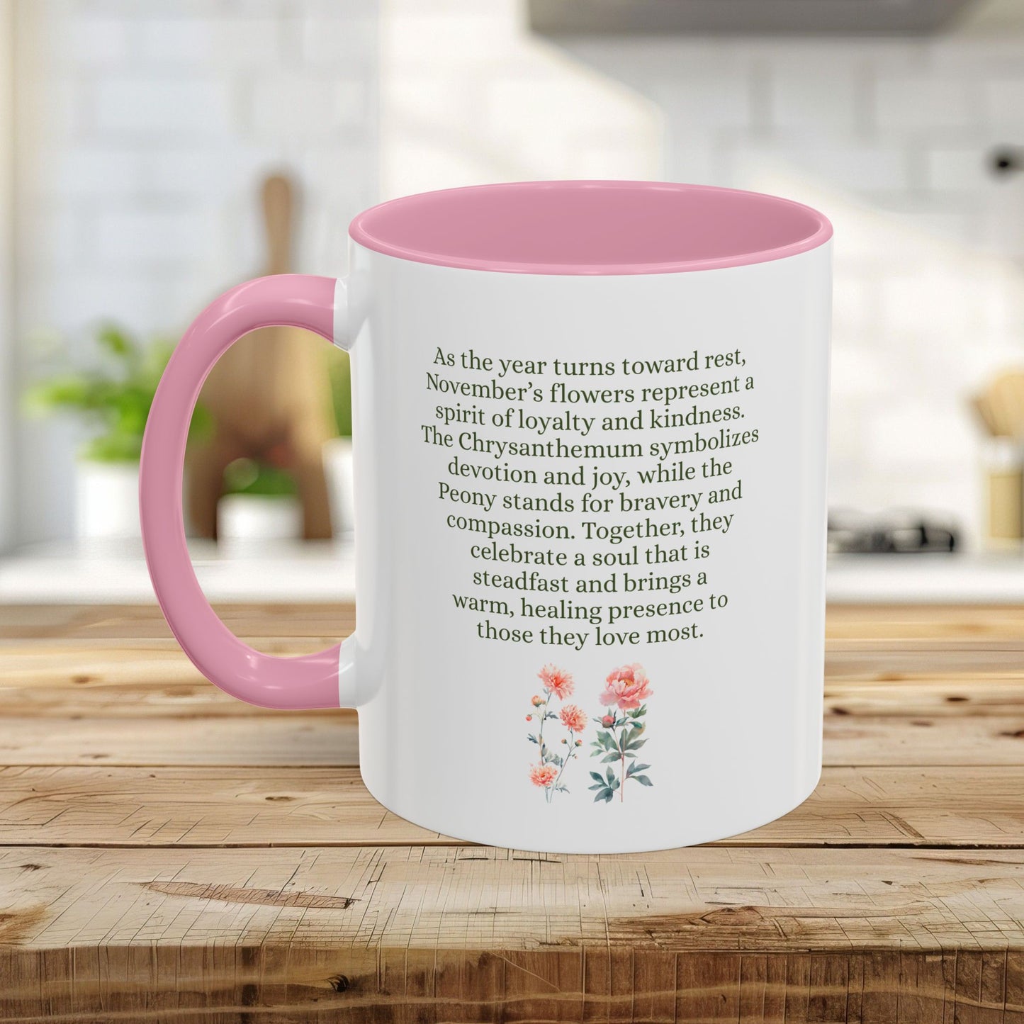 November Birth Month Flower Mug