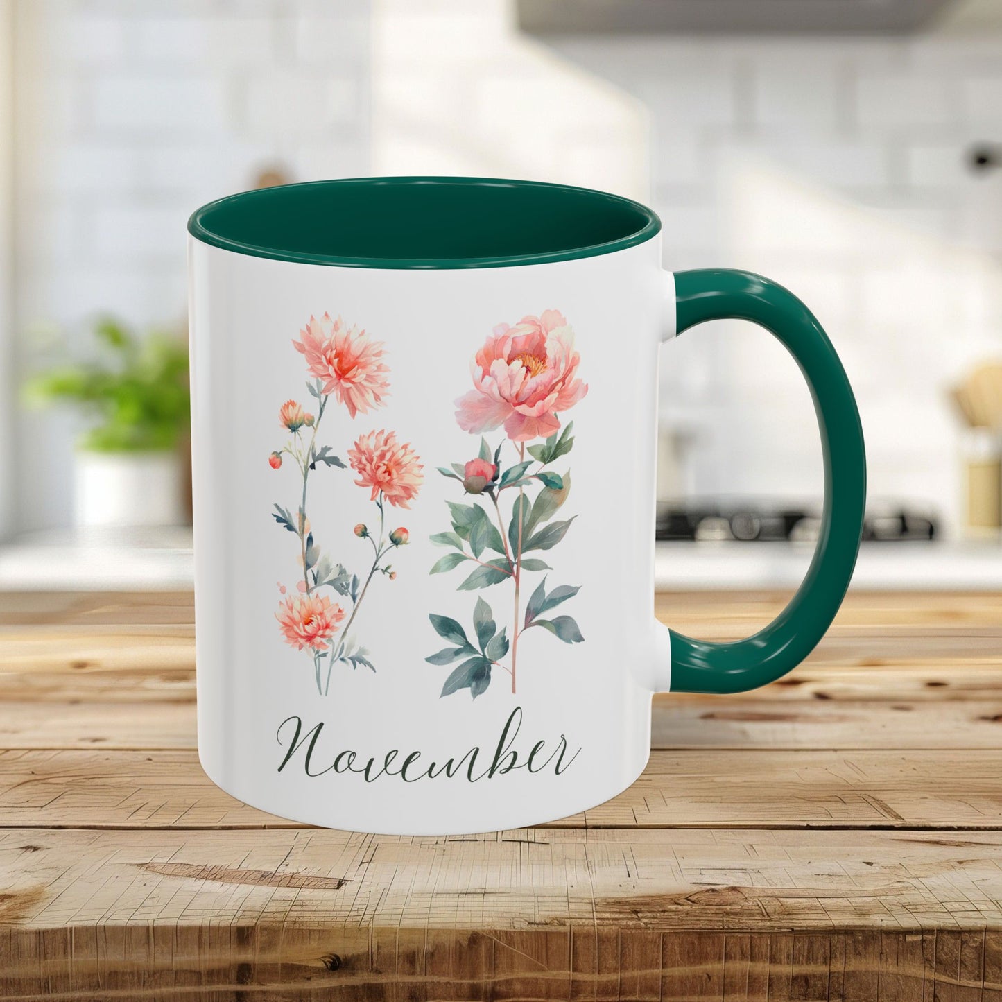 November Birth Month Flower Mug