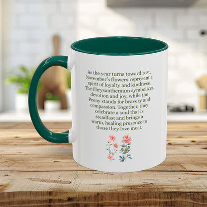 November Birth Month Flower Mug