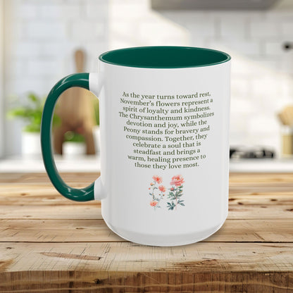 November Birth Month Flower Mug