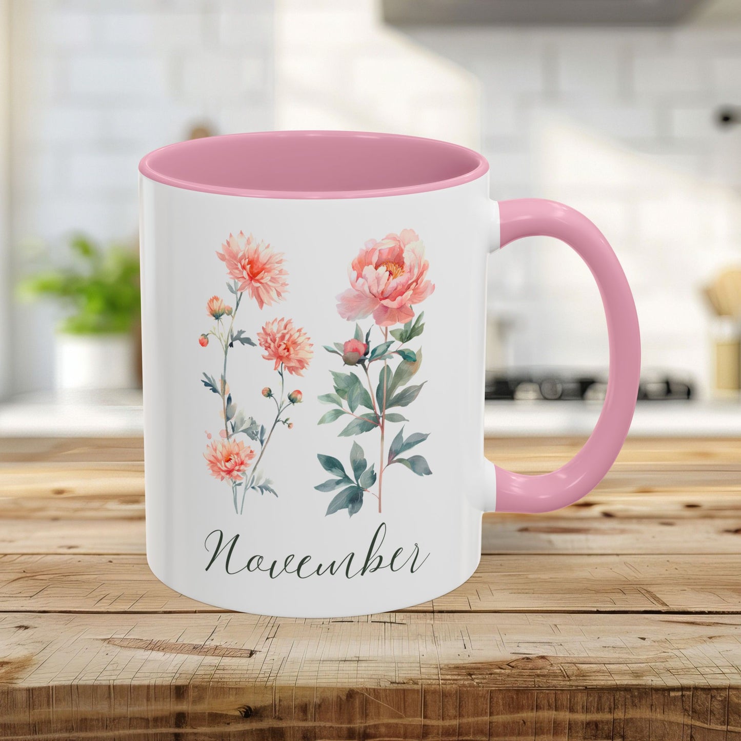 November Birth Month Flower Mug