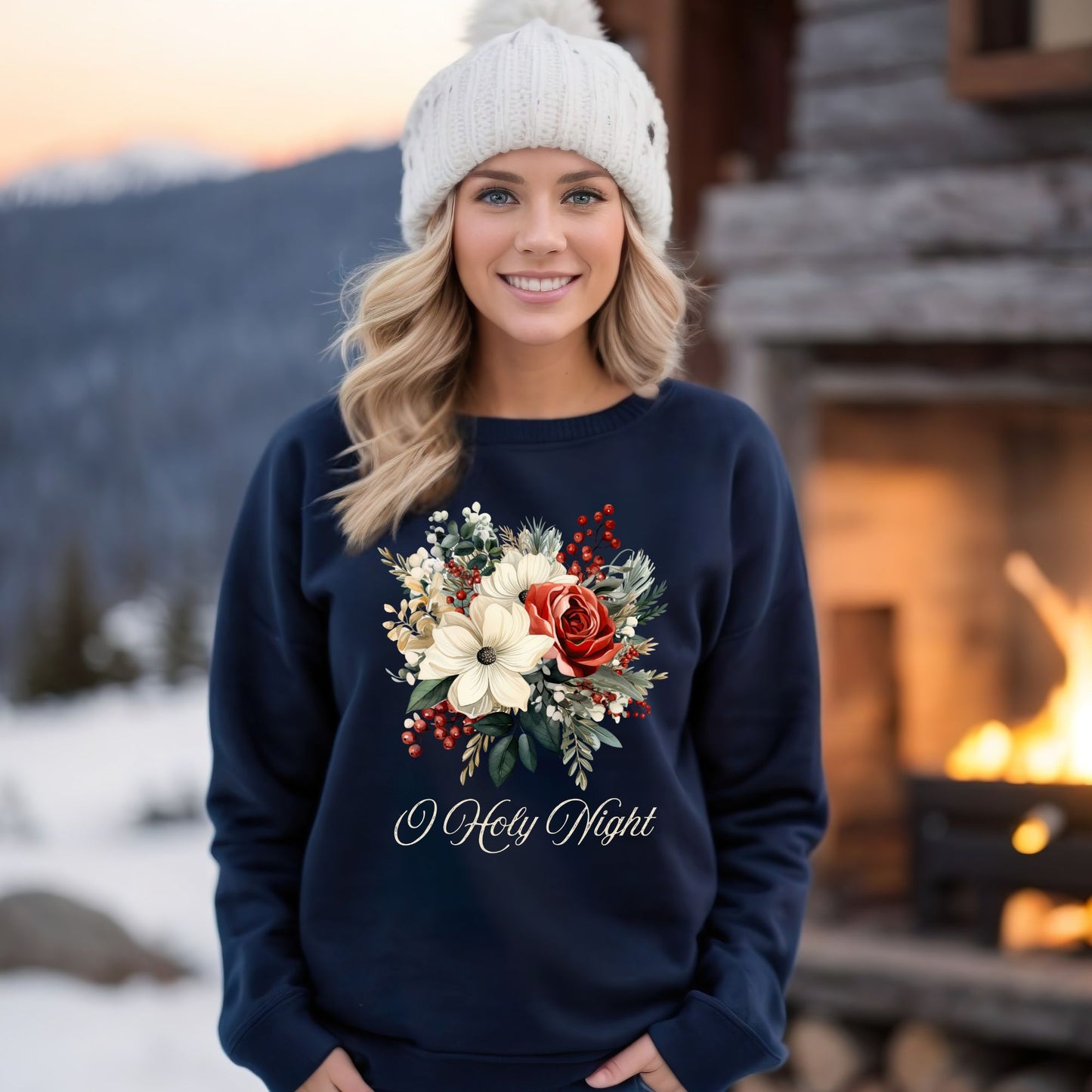 Oh Holy Night Bouquet Sweatshirt