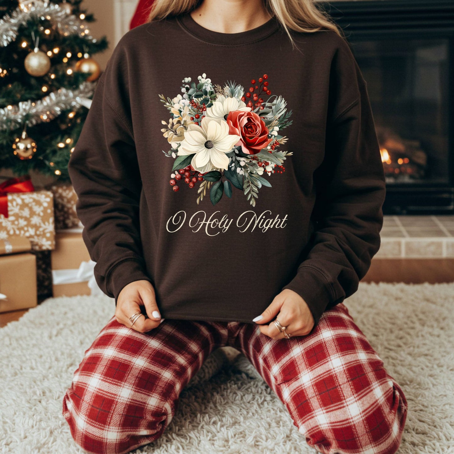 Oh Holy Night Bouquet Sweatshirt