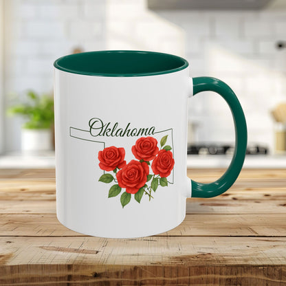 Oklahoma State Flower Mug - Oklahoma Rose (11/15oz)