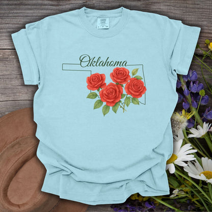 Oklahoma State Flower T-Shirt - Oklahoma Rose