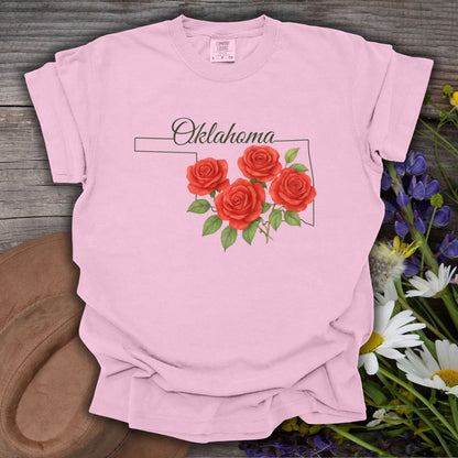 Oklahoma State Flower T-Shirt - Oklahoma Rose