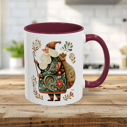 Old World Saint Nicholas Folk Art Mug (11/15oz)