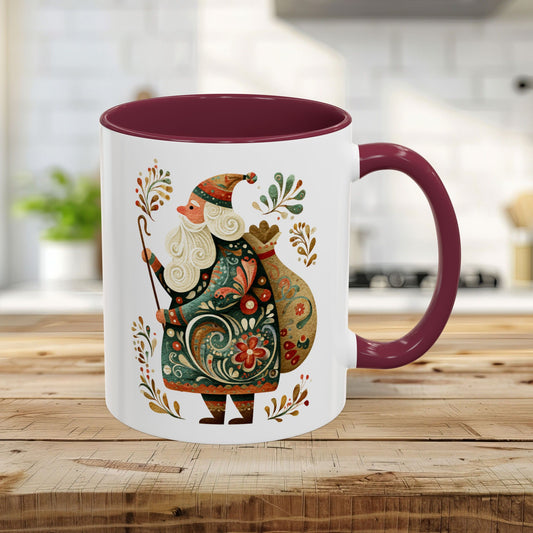 Old World Saint Nicholas Folk Art Mug (11/15oz)