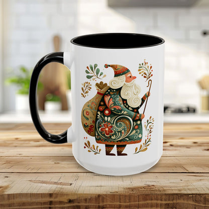 Old World Saint Nicholas Folk Art Mug (11/15oz)