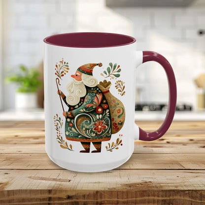 Old World Saint Nicholas Folk Art Mug (11/15oz)