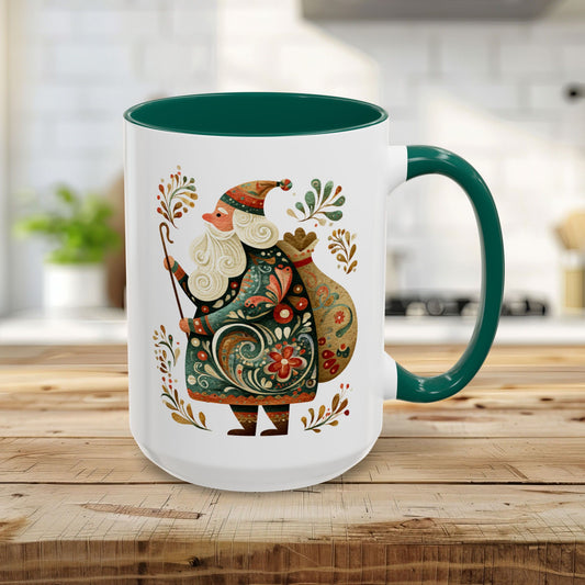 Old World Saint Nicholas Folk Art Mug (11/15oz)