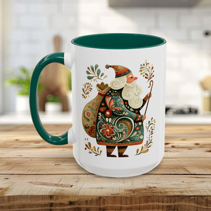 Old World Saint Nicholas Folk Art Mug (11/15oz)