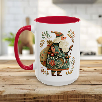 Old World Saint Nicholas Folk Art Mug (11/15oz)