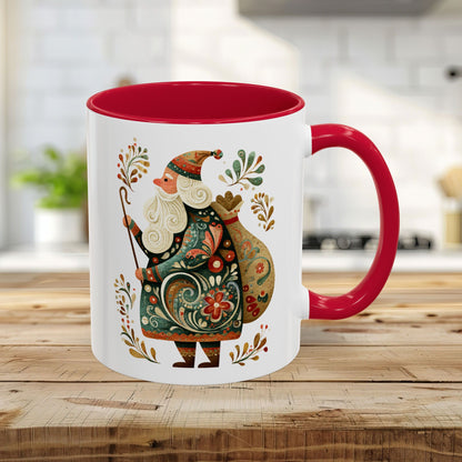 Old World Saint Nicholas Folk Art Mug (11/15oz)