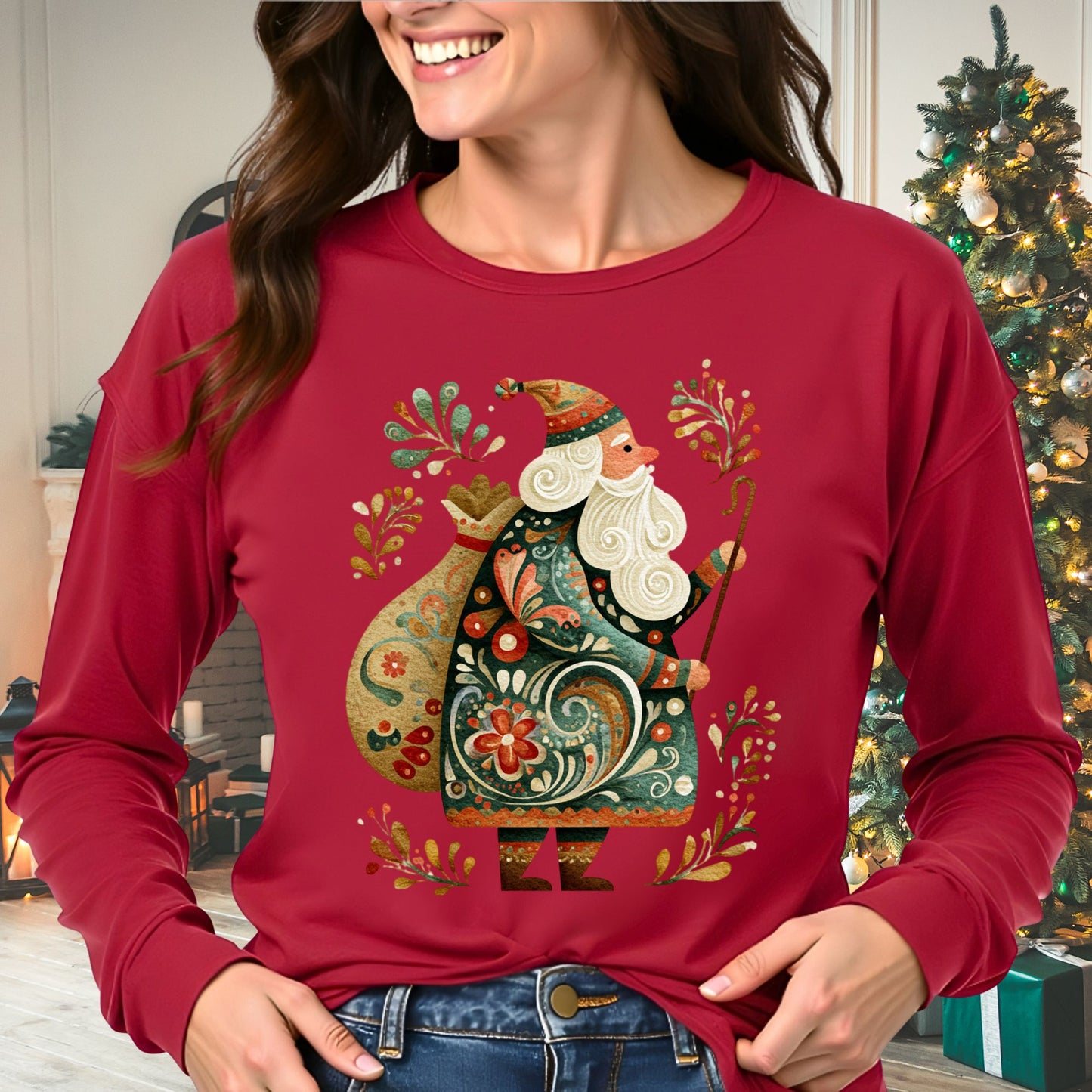 Old-World St. Nicholas Long Sleeve Tee