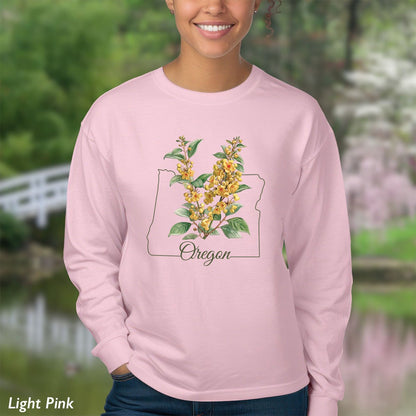 Oregon State Flower Long Sleeve Tee — Oregon Grape