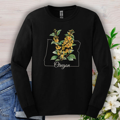 Oregon State Flower Long Sleeve Tee — Oregon Grape