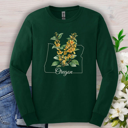 Oregon State Flower Long Sleeve Tee — Oregon Grape