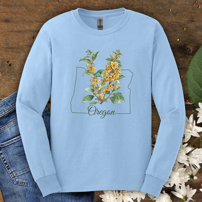 Oregon State Flower Long Sleeve Tee — Oregon Grape