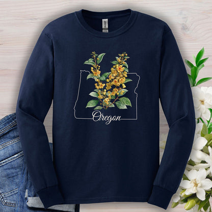 Oregon State Flower Long Sleeve Tee — Oregon Grape
