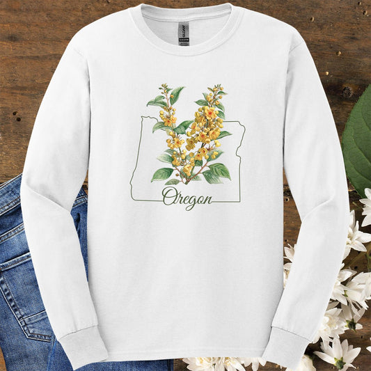 Oregon State Flower Long Sleeve Tee — Oregon Grape
