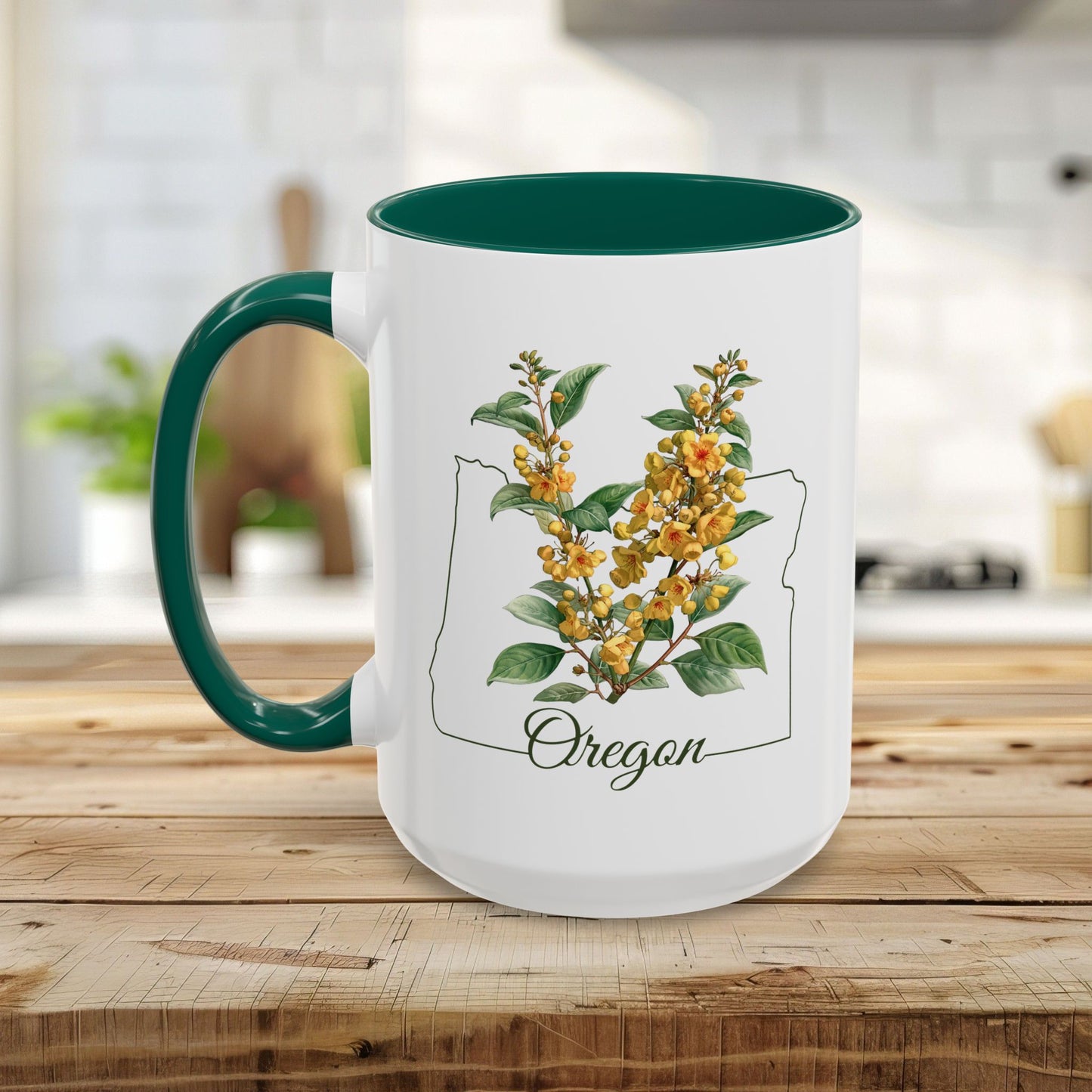 Oregon State Flower Mug - Oregon Grape Blossom (11/15oz)