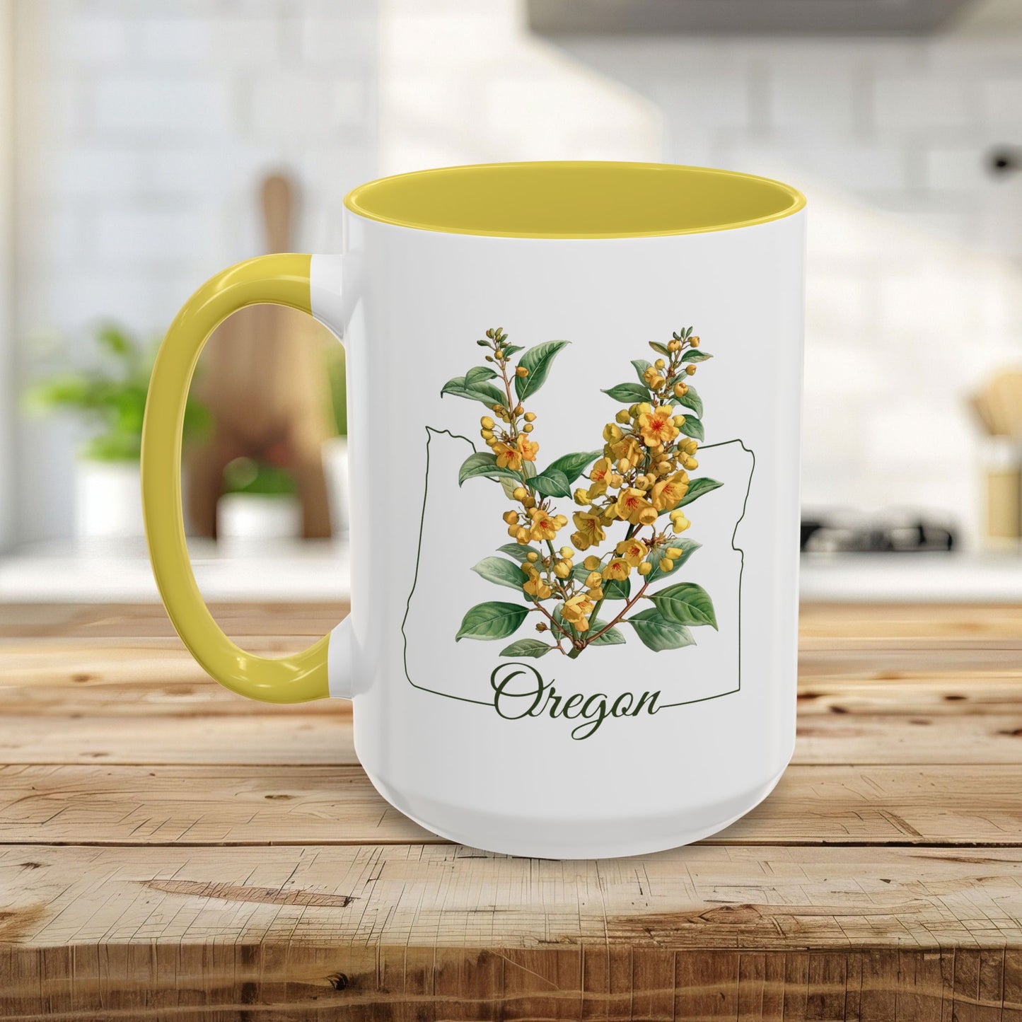 Oregon State Flower Mug - Oregon Grape Blossom (11/15oz)