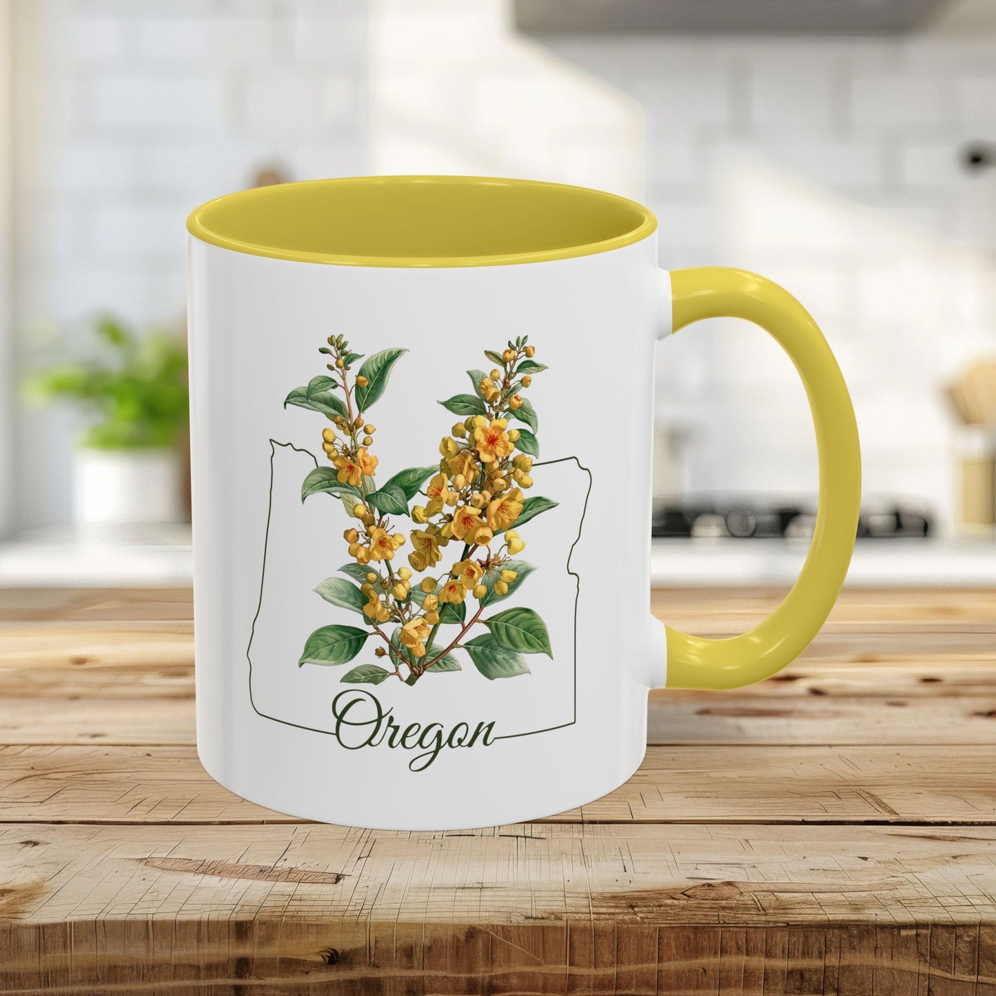 Oregon State Flower Mug - Oregon Grape Blossom (11/15oz)
