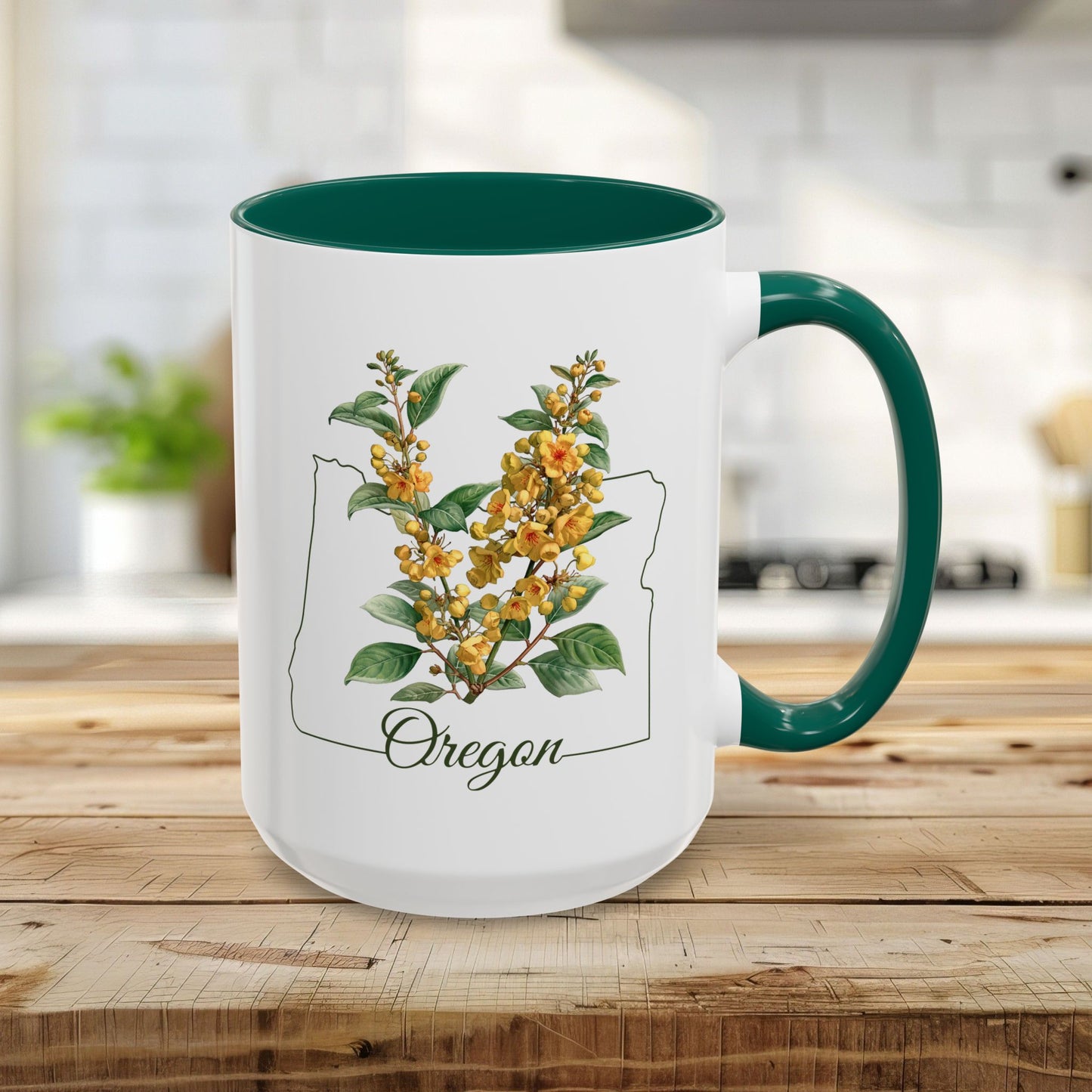 Oregon State Flower Mug - Oregon Grape Blossom (11/15oz)