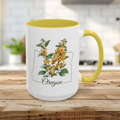 Oregon State Flower Mug - Oregon Grape Blossom (11/15oz)
