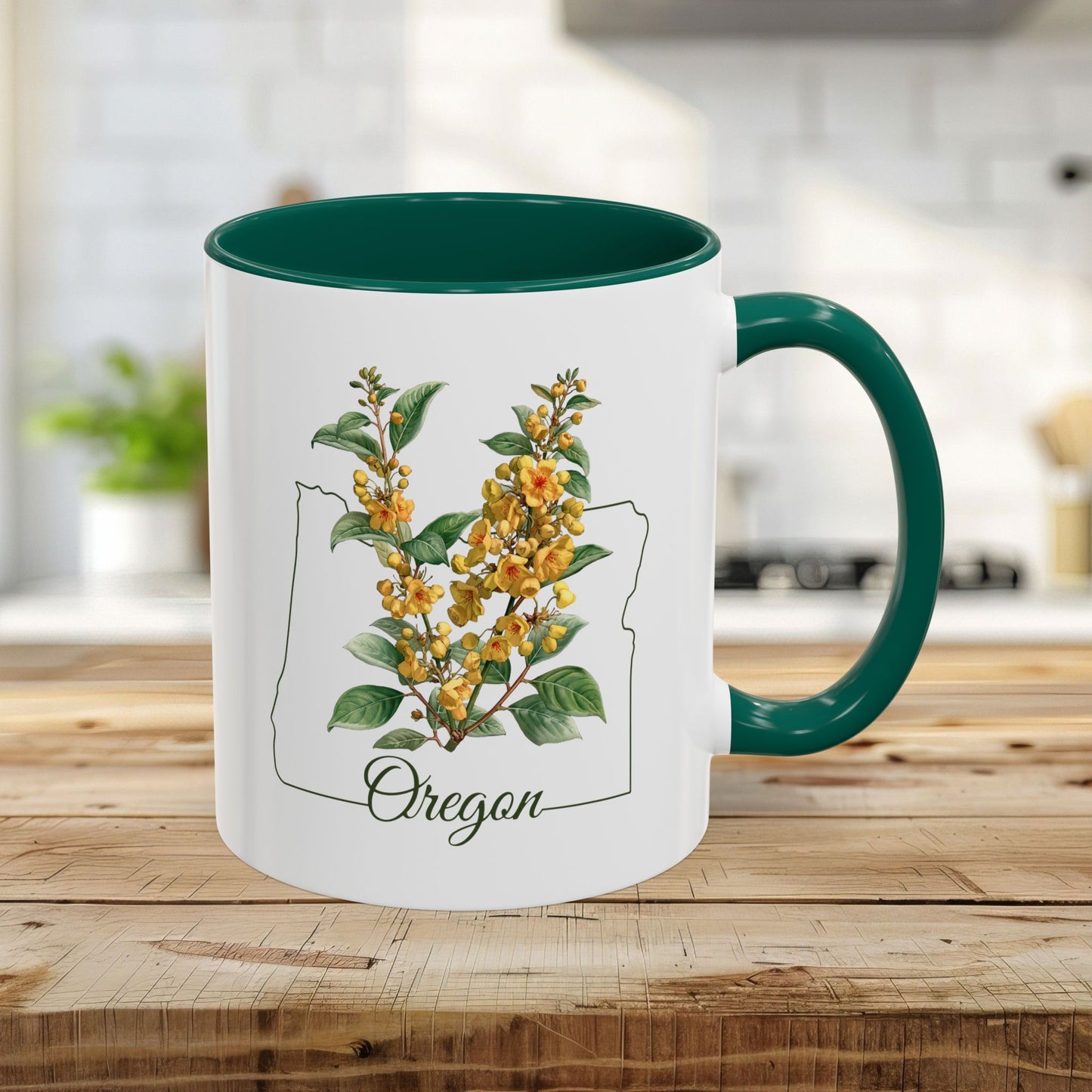 Oregon State Flower Mug - Oregon Grape Blossom (11/15oz)