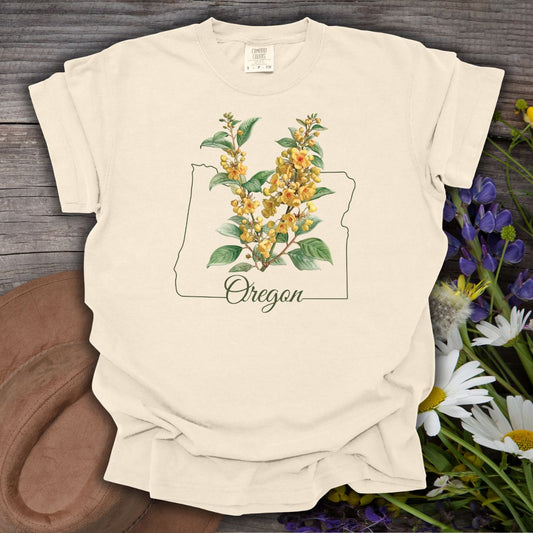 Oregon State Flower T-Shirt — Oregon Grape Blossom