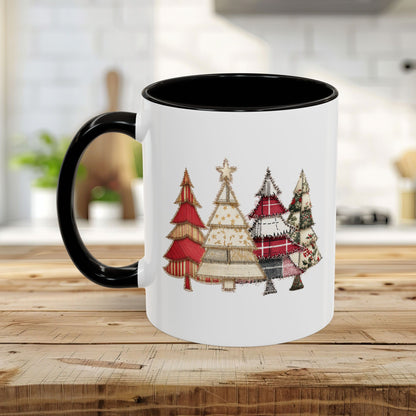 Patchwork Christmas Trees Mug (11/15oz)