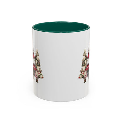 Patchwork Christmas Trees Mug (11/15oz)