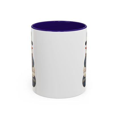 Patchwork Denim Country Snowman 11 & 15 oz. Mug