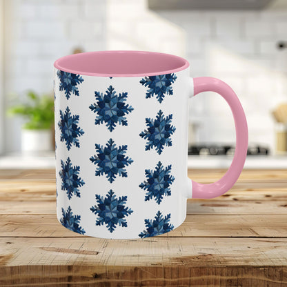 Patchwork Denim Snowflake Mug (11/15oz)