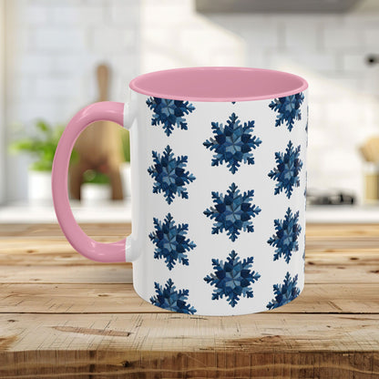 Patchwork Denim Snowflake Mug (11/15oz)
