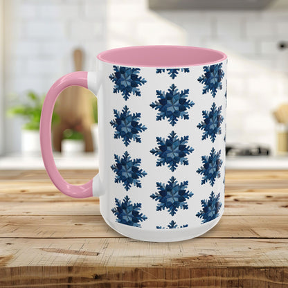 Patchwork Denim Snowflake Mug (11/15oz)