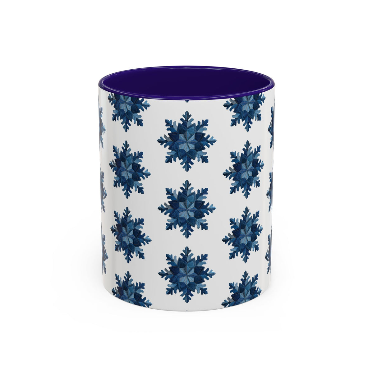 Patchwork Denim Snowflake Mug (11/15oz)