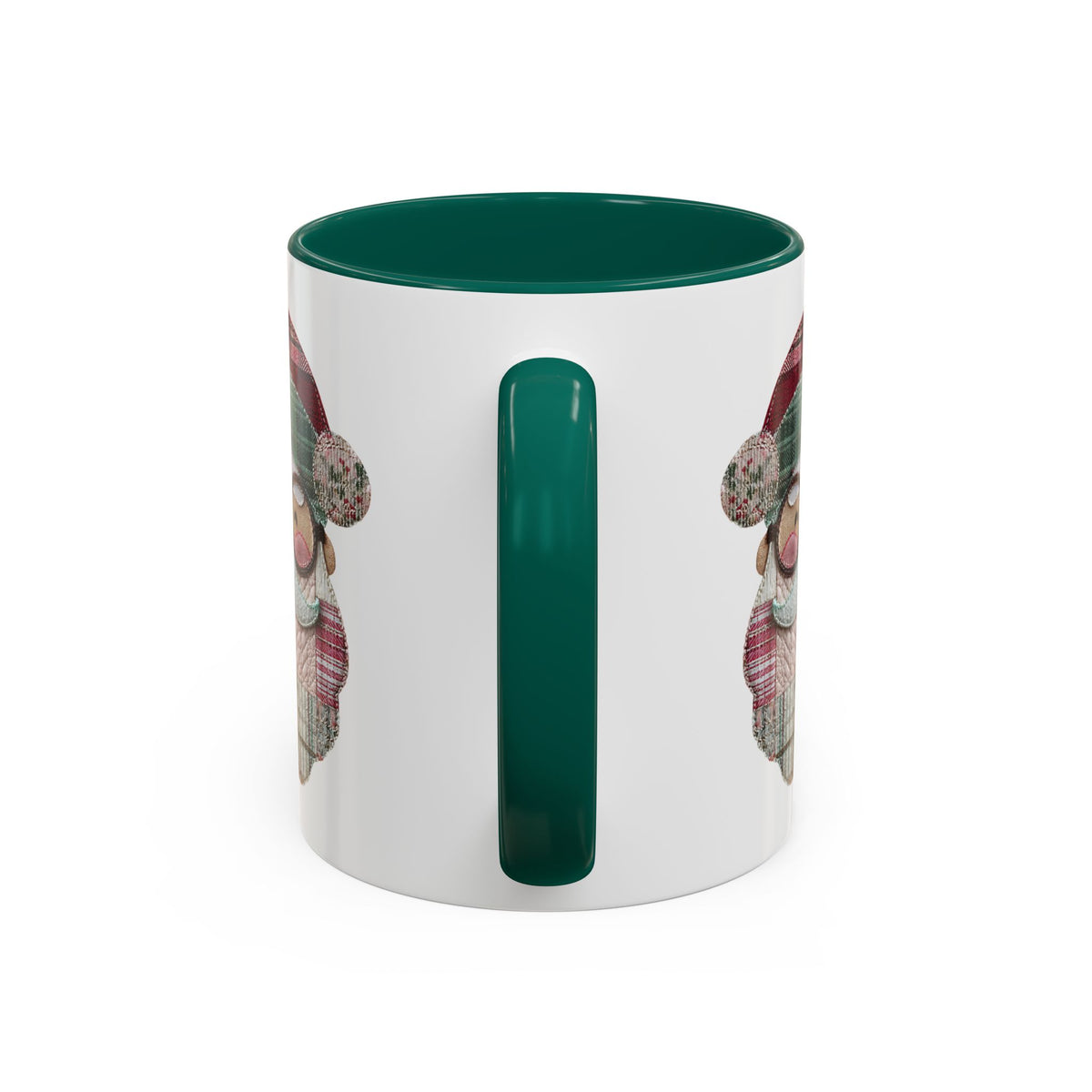 Patchwork Santa Mug (11/15oz)