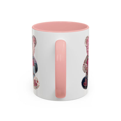 Patchwork Teddy Bear Valentine's Mug (11/15oz)