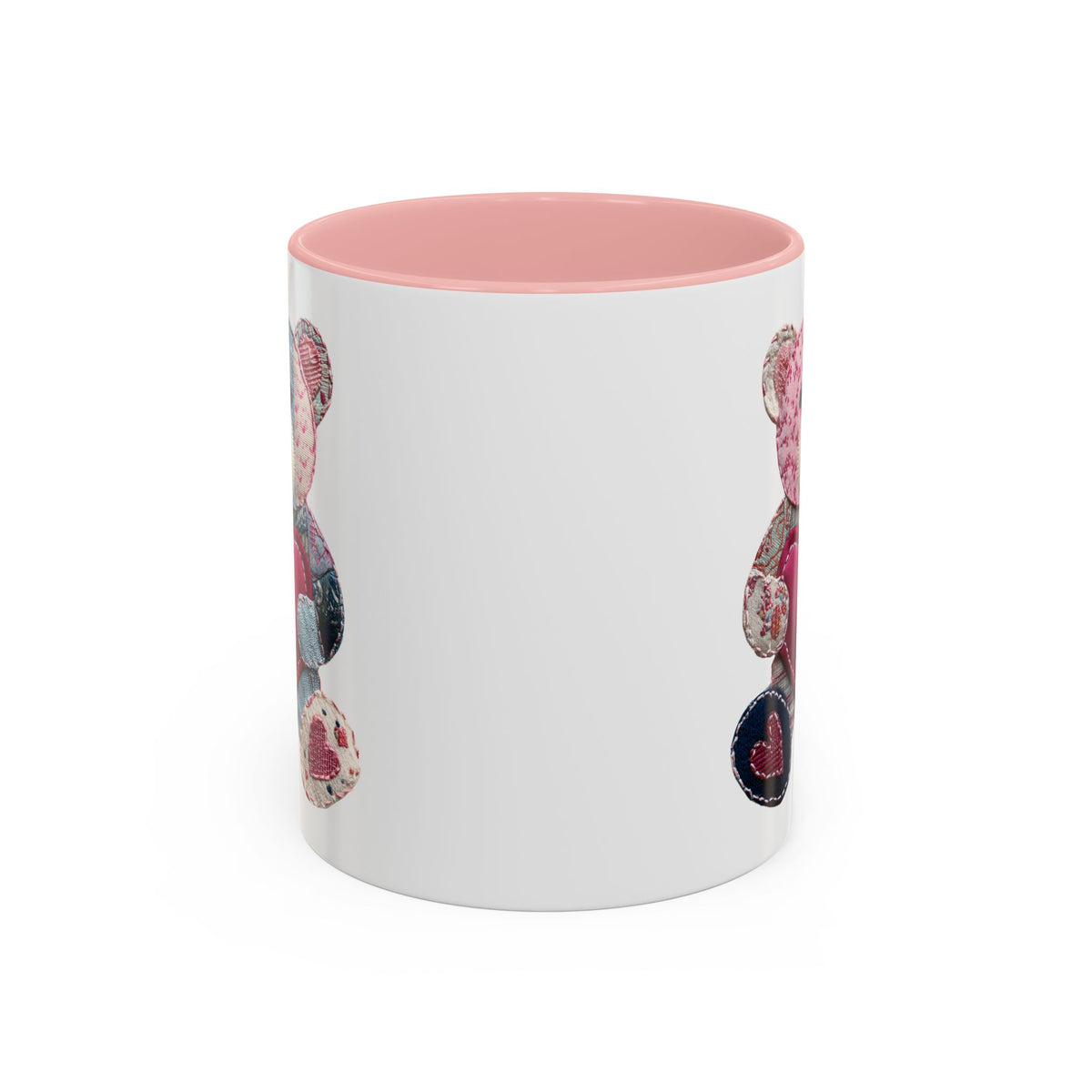 Patchwork Teddy Bear Valentine's Mug (11/15oz)