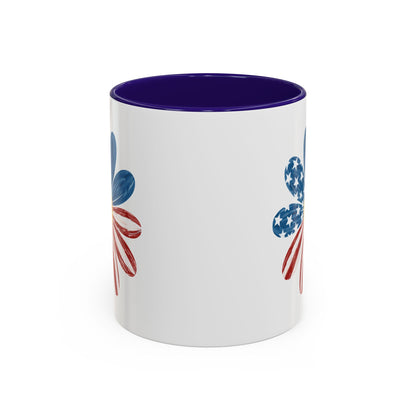 Patriotic American Flag Daisy Mug (11/15oz)