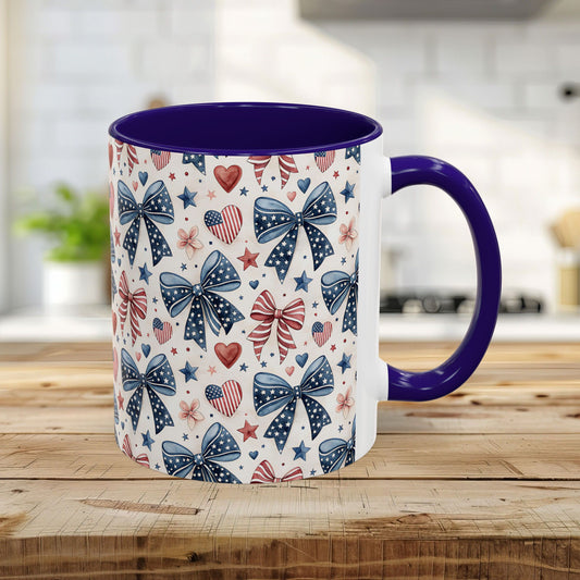 Patriotic Bow Pattern Mug (11/15oz)