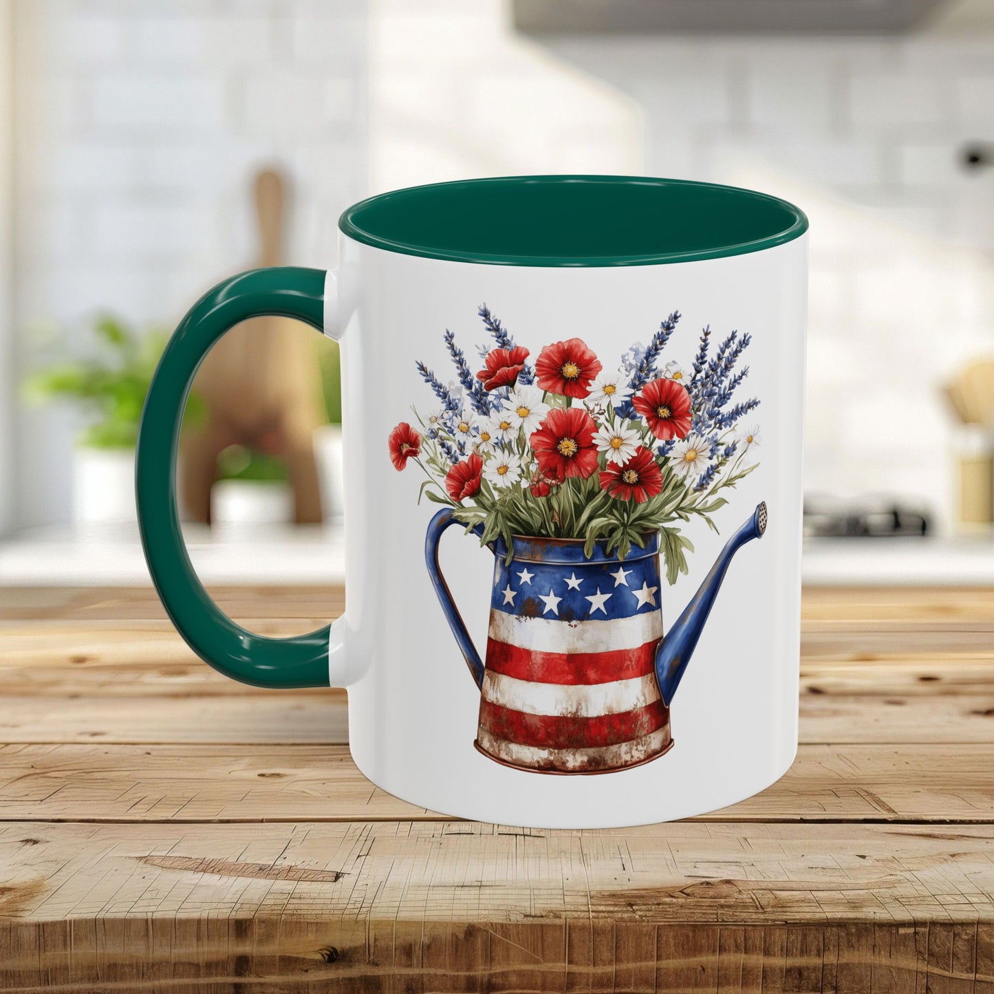 Americana Floral Watering Can Mug (11/15oz)