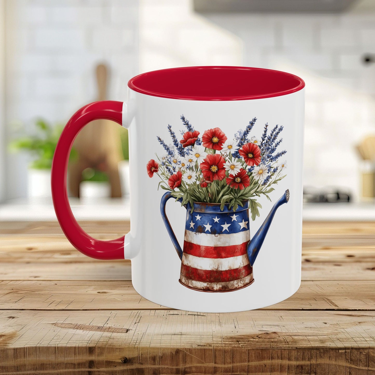 Americana Floral Watering Can Mug (11/15oz)
