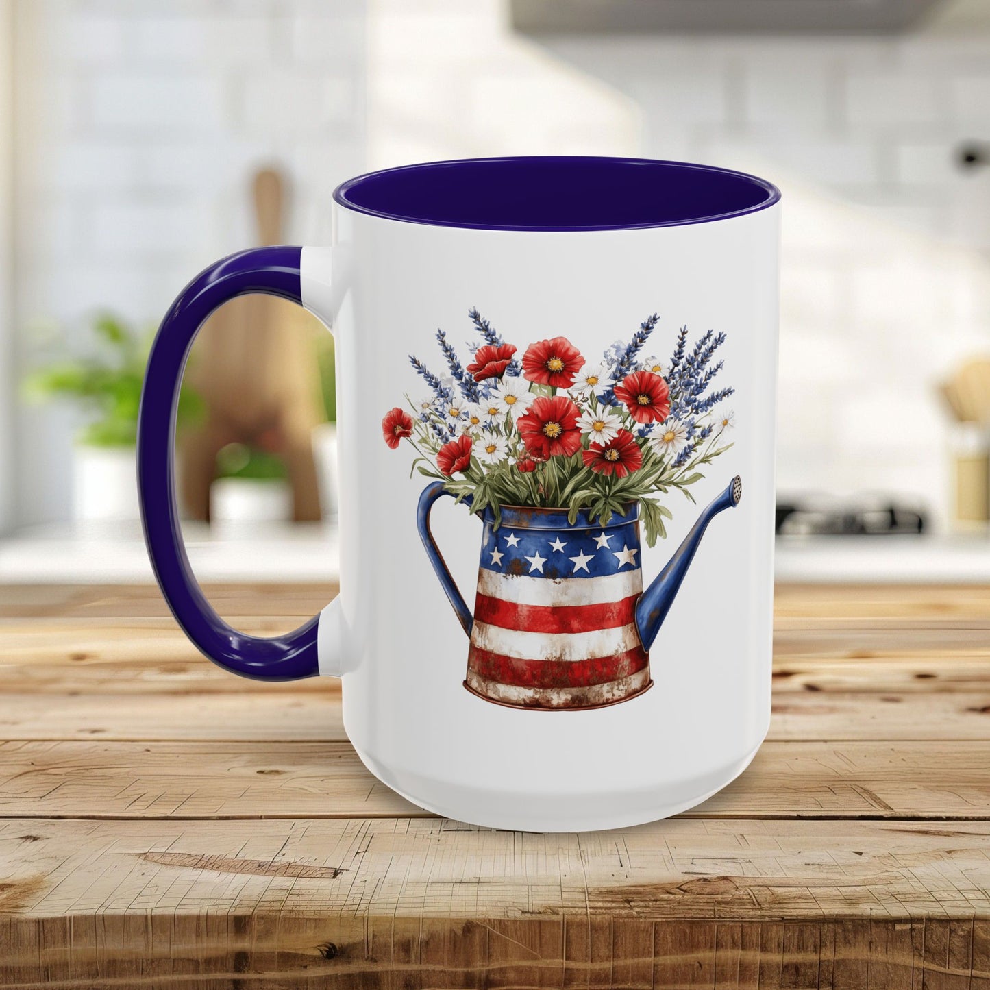 Americana Floral Watering Can Mug (11/15oz)